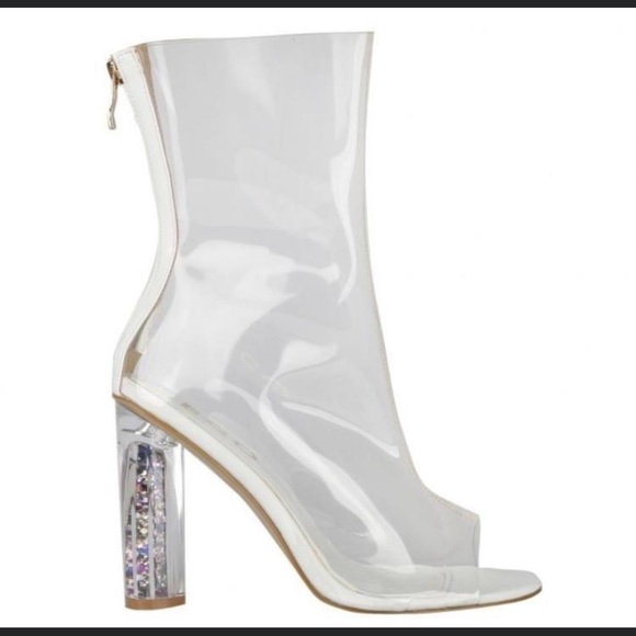 Perspex Glitter Boots - Picture 1 of 1